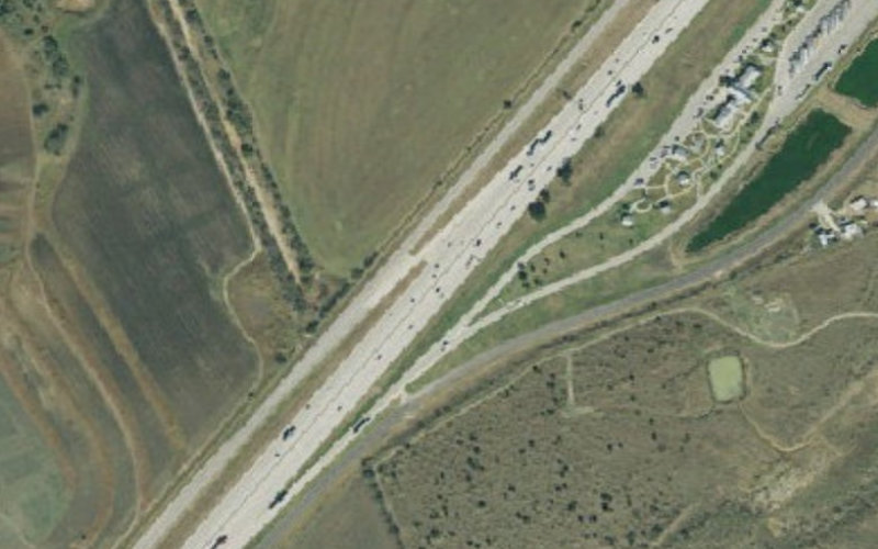 Aerial view of Bell County Safety Rest Area - Northbound