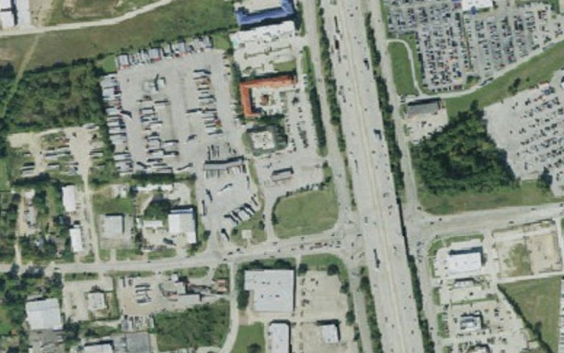 Aerial view of Flying J Travel Center #729 - Houston (North Fwy)