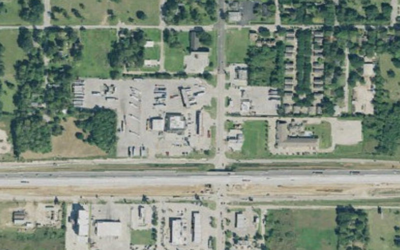 Aerial view of Flying J Travel Center #740 - Brookshire