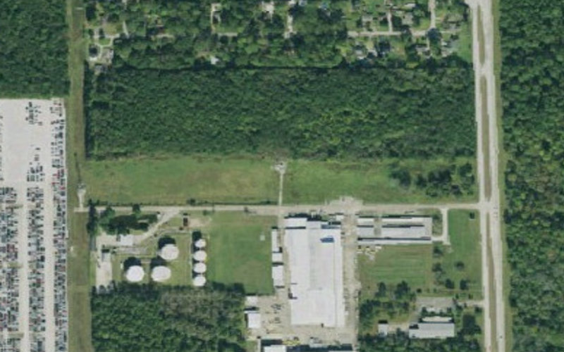 Aerial view of KnightRider Truck Parking - North Houston