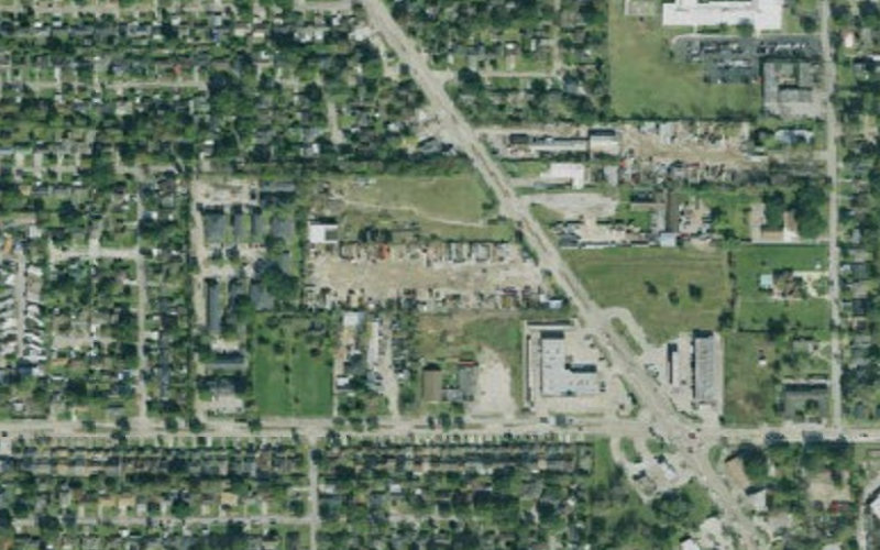 Aerial view of KnightRider Truck Parking - Pasadena
