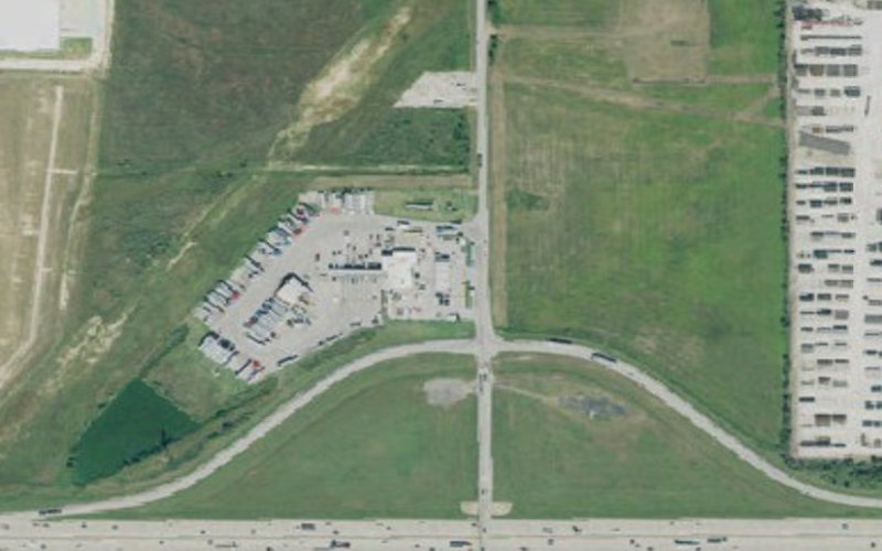 Aerial view of Love's Travel Stop #234 - Katy