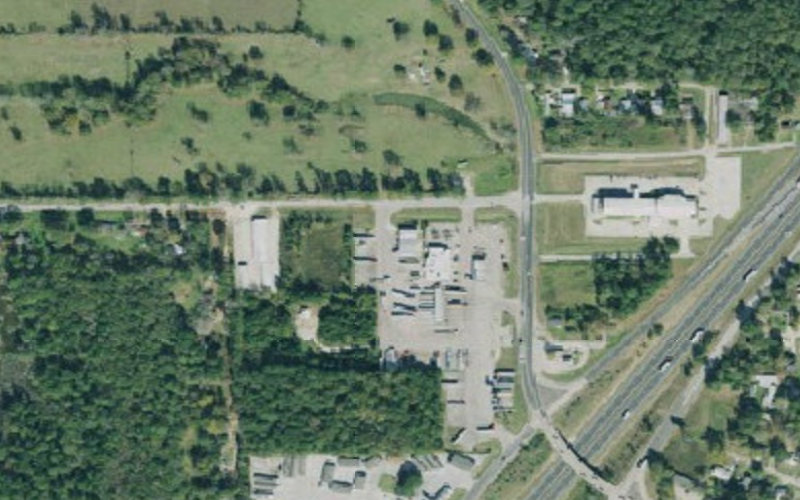 Aerial view of Love's Travel Stop #293 - Cleveland