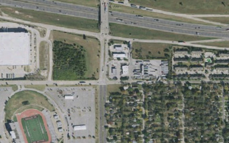Aerial view of Love's Travel Stop #294