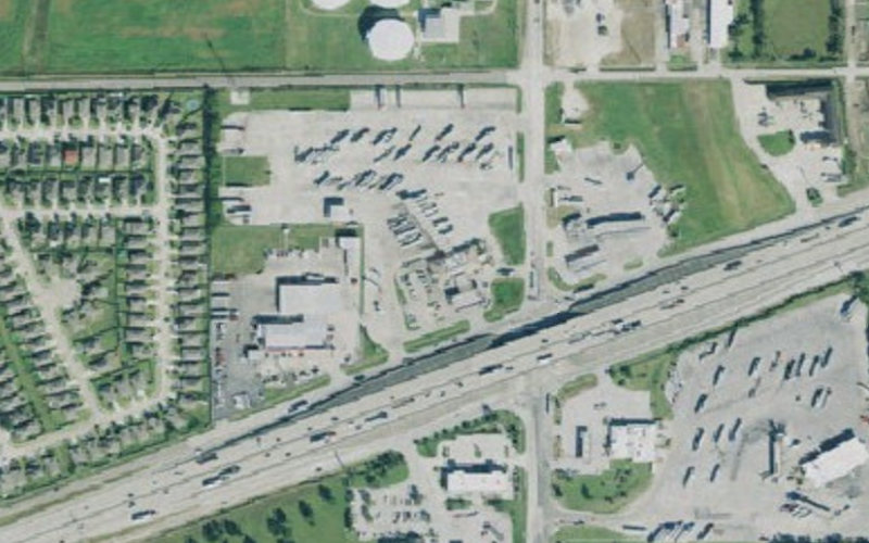 Aerial view of Love's Travel Stop #401 - Baytown