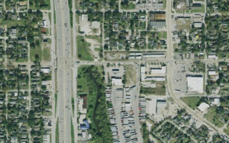 Aerial view of Love's Travel Stop #419 - Houston