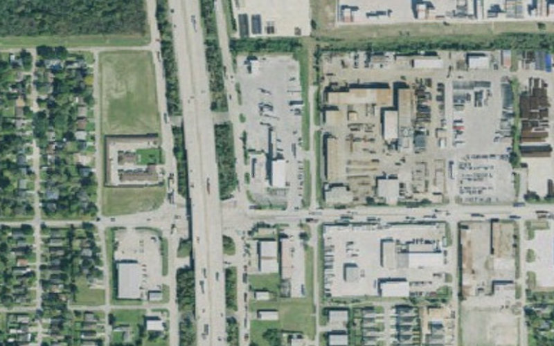 Aerial view of ONE9 Dealer #1393 - La Porte (Pilot network)