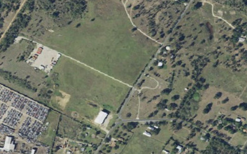 Aerial view of Outpost - Austin (Del Valle partner yard)