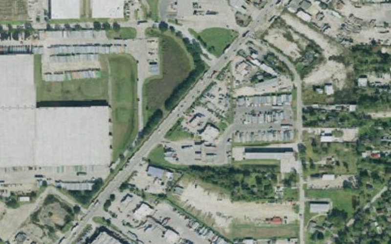 Aerial view of Pilot Travel Center #375 - Houston (McCarty)