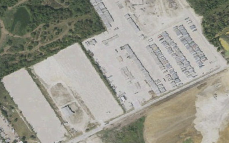 Aerial view of Realize Truck Parking - Lot 2 (1421 Fulghum Rd)