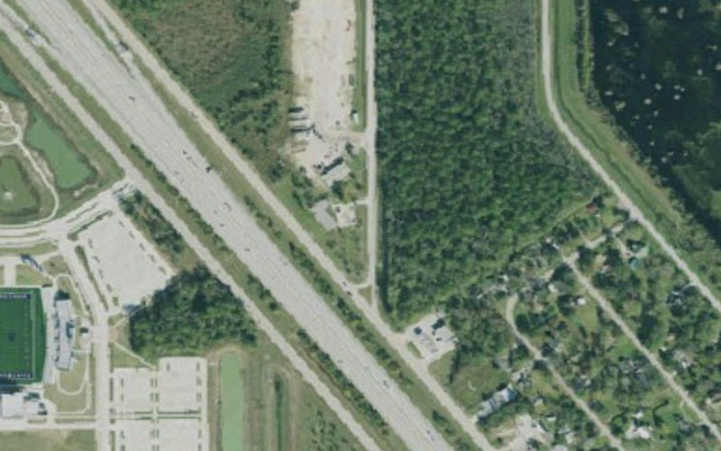 Aerial view of Riggy's Truck Parking - Hornberger Road