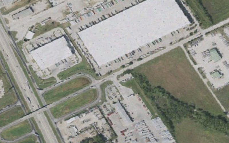 Aerial view of SafeStop Secure Truck Parking & Lounge