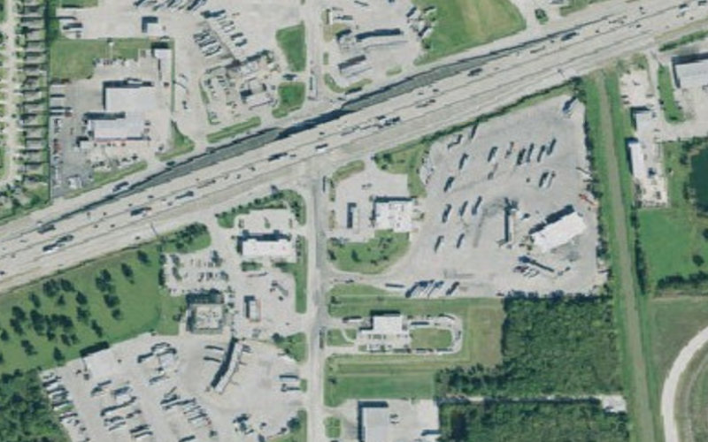 Aerial view of TA Baytown #0017