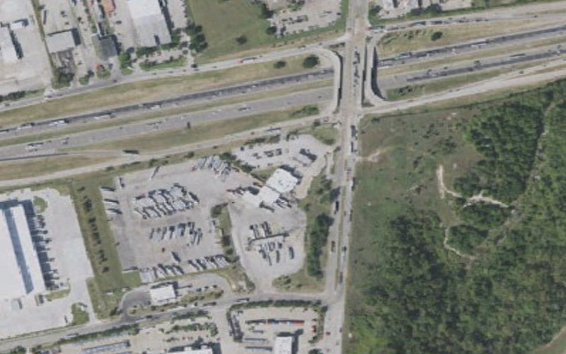 Aerial view of TA Dallas South #0150