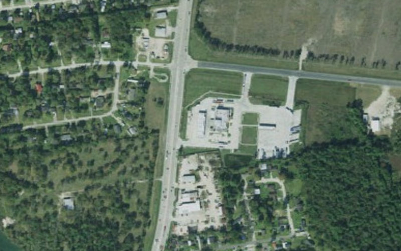 Aerial view of TA Express Baytown South #0277